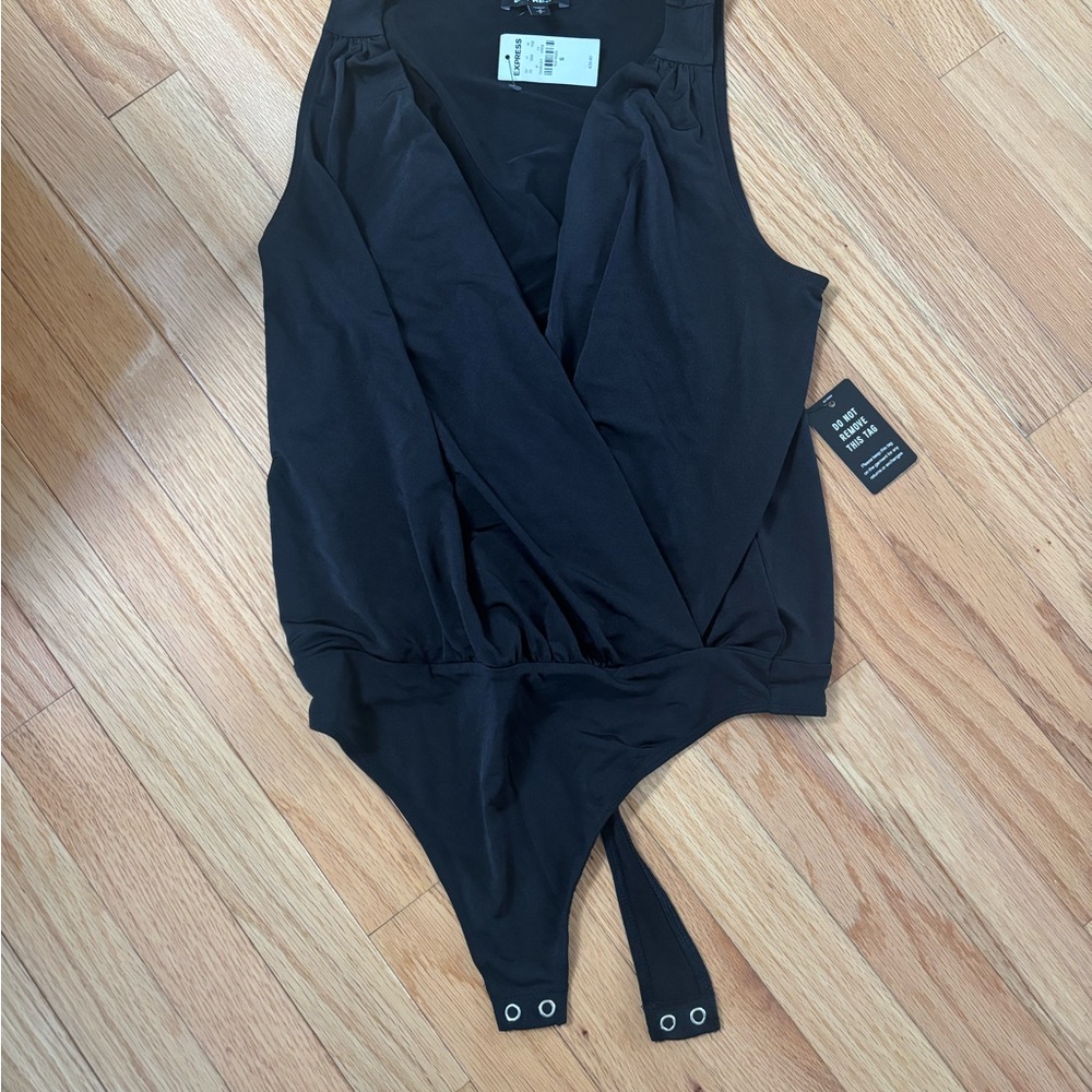 Black Sleeveless Bodysuit